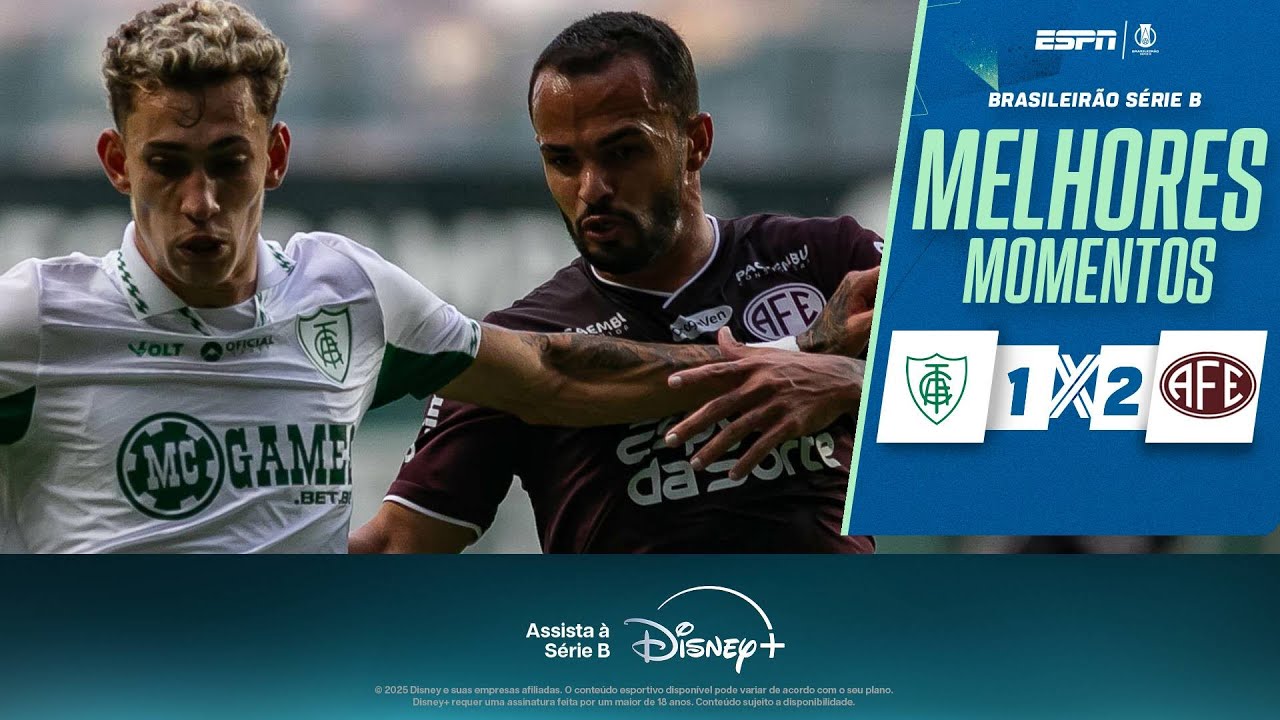 FERROVIÁRIA busca virada e bate o AMÉRICA-MG fora de casa pela SÉRIE B | MELHORES MOMENTOS