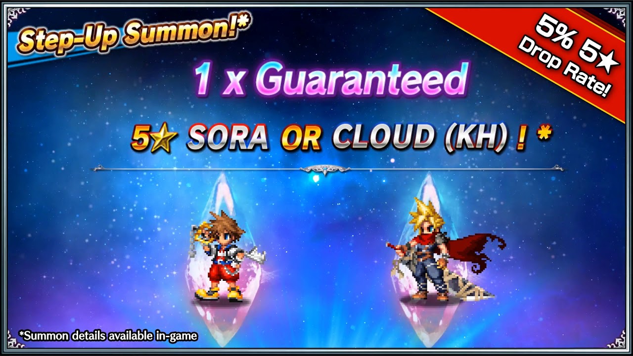【FFBE】Featured Summon: KINGDOM HEARTS【Global】