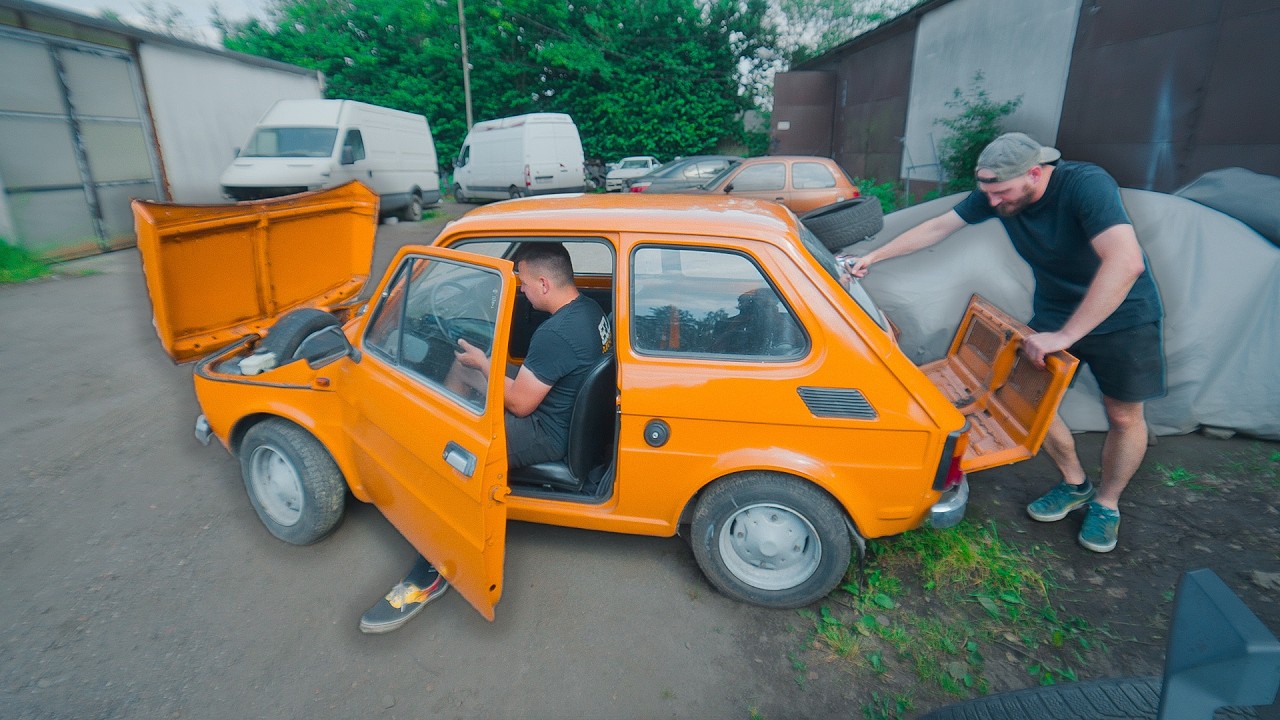 Fiat 126P FIRST START | Lada Colour Reveal