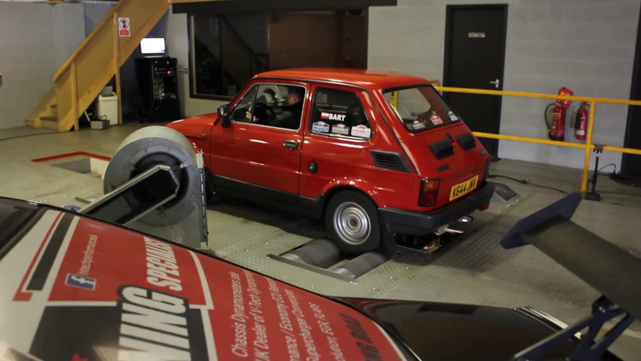 Fiat 126p na hamowni. Dyno test