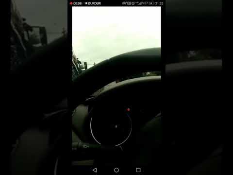 FIAT Linea kazası otobüs ile kafa kafaya çarpışma