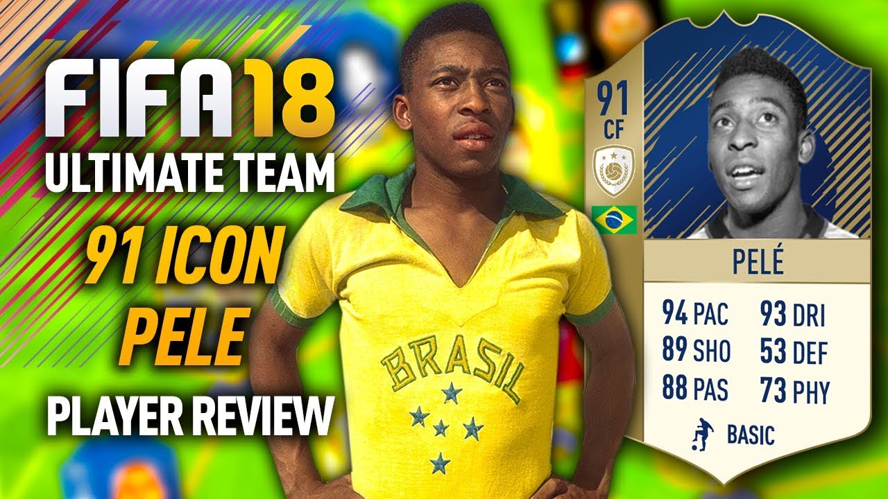 FIFA 18 PELE (91) *ICON* PLAYER REVIEW! FIFA 18 ULTIMATE TEAM!