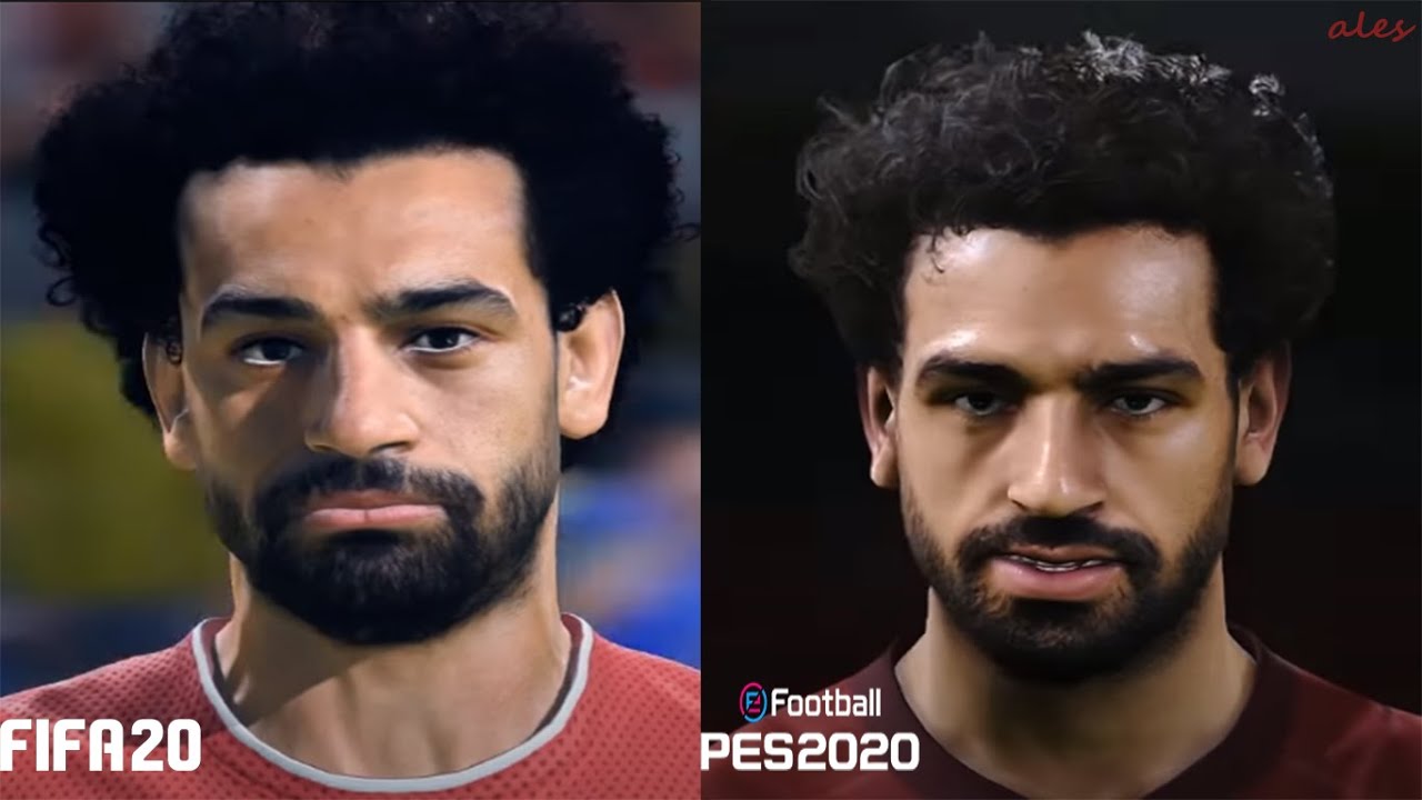 FIFA 20 vs PES 20 - Liverpool Faces Comparison
