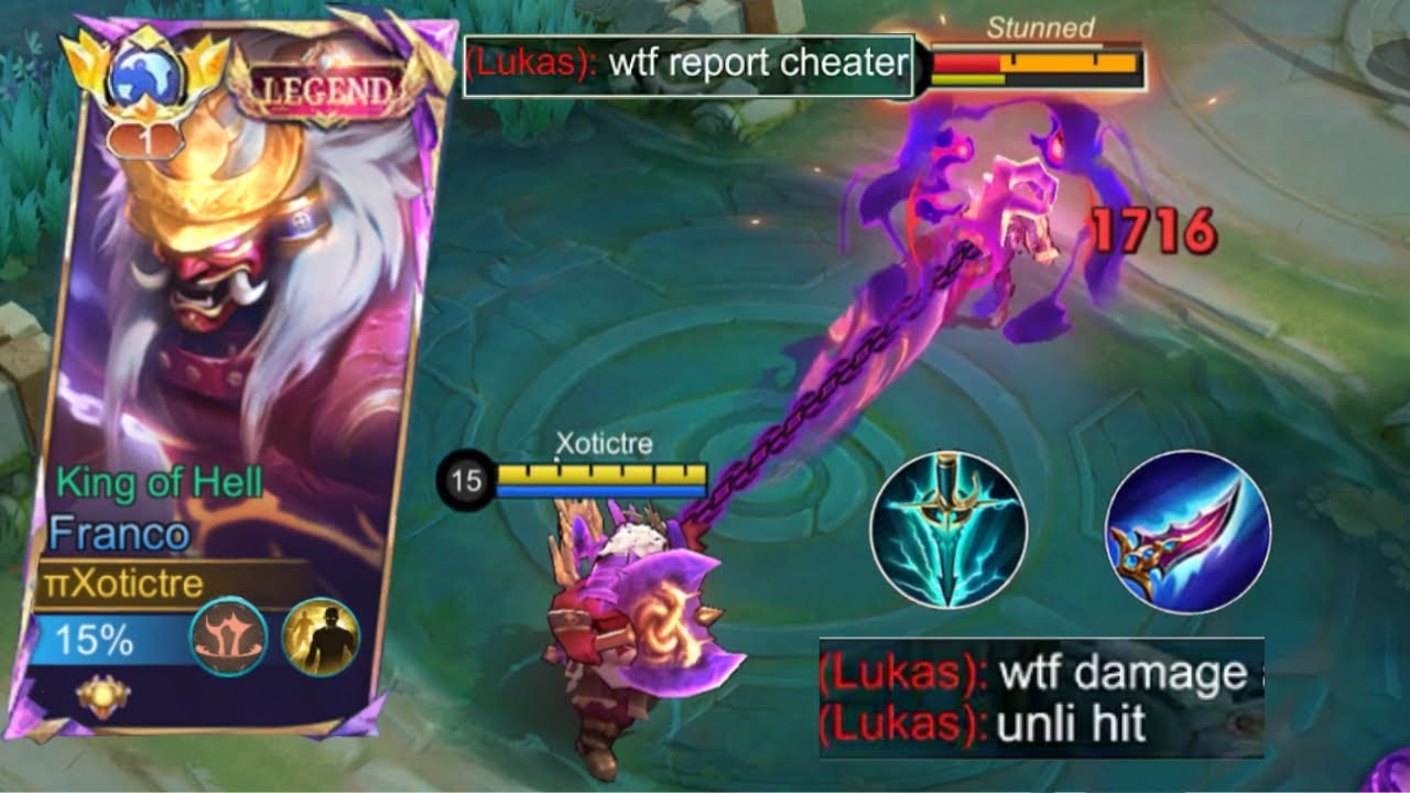 FIGHTER BUILD FRANCO !! FRANCO BEST BUILD & EMBLEM FOR EXP LANE 2025 ( 100% broken ) XOTICTRE ~MLBB