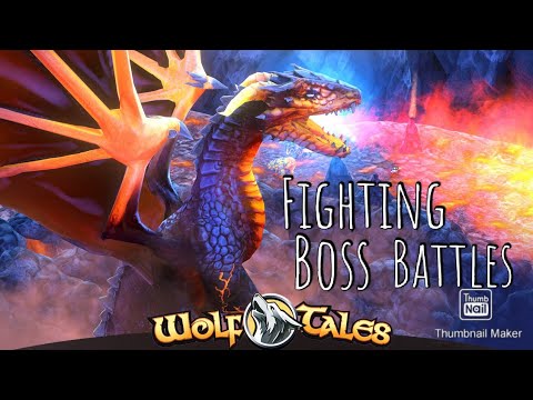 Fighting boss battles | wolf tales PvP 🐺 #2