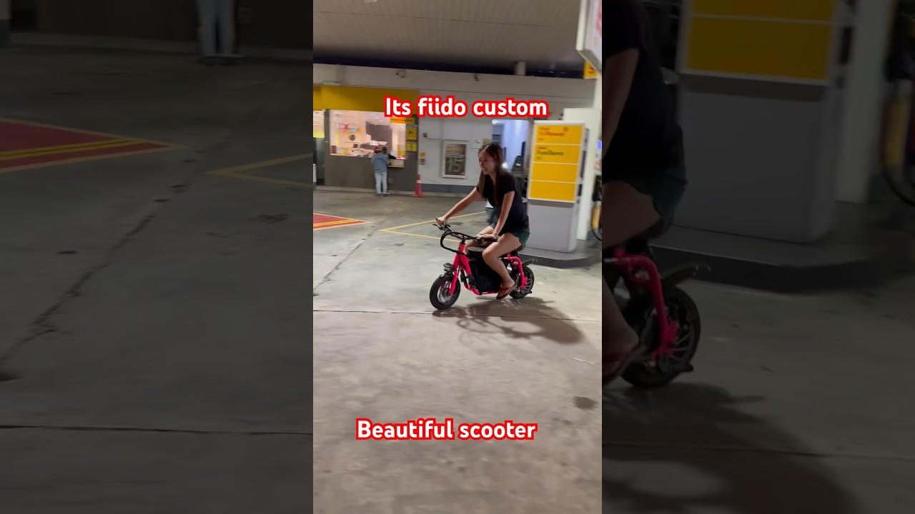 Fiido with amoi rider - pink colour #fiido #ebike #electricbike #pevsouthern #fiidoebike #scooter