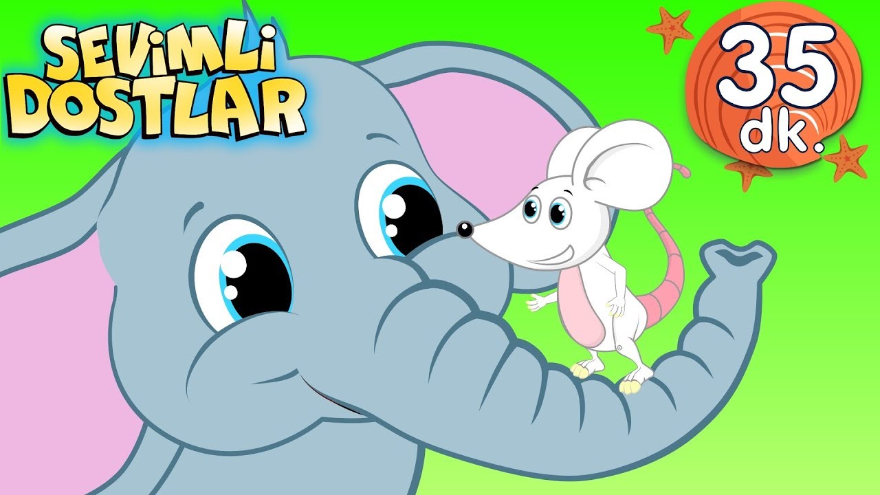 Fil ile Fare 🐭 Sevimli Dostlar Bebek Şarkıları 2019 | Adisebaba TV Kids Songs and Nursery Rhymes