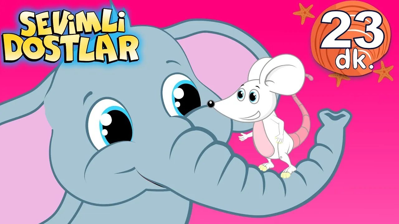Fil ve Fare 🐘🐹 | Sevimli Dostlar Bebek ve Çocuk Şarkıları | Adisebaba TV | Nursery Rhymes