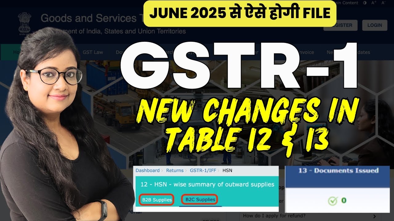 Filing GSTR-1 will be difficult from June 2025 | GSTR-1 filing with HSN code | how to add HSN dat...