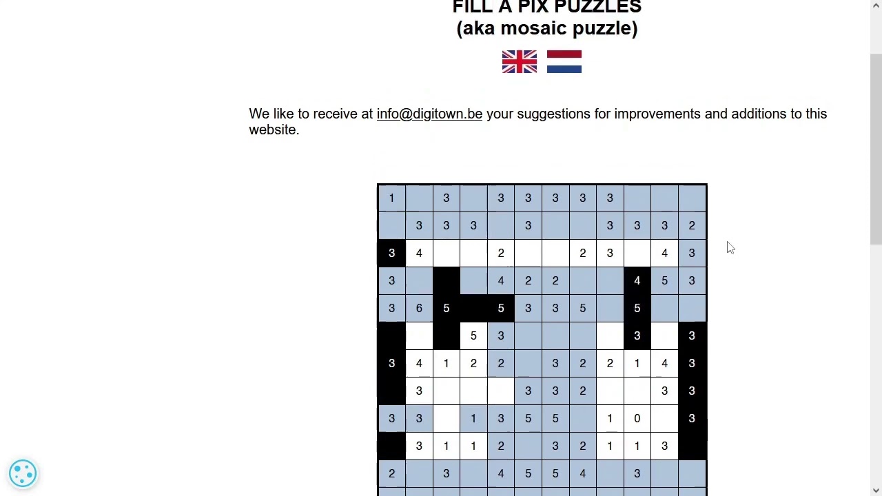 Fill a Pix aka Mosaic puzzle - Tutorial with strategy tips and solving techniques
