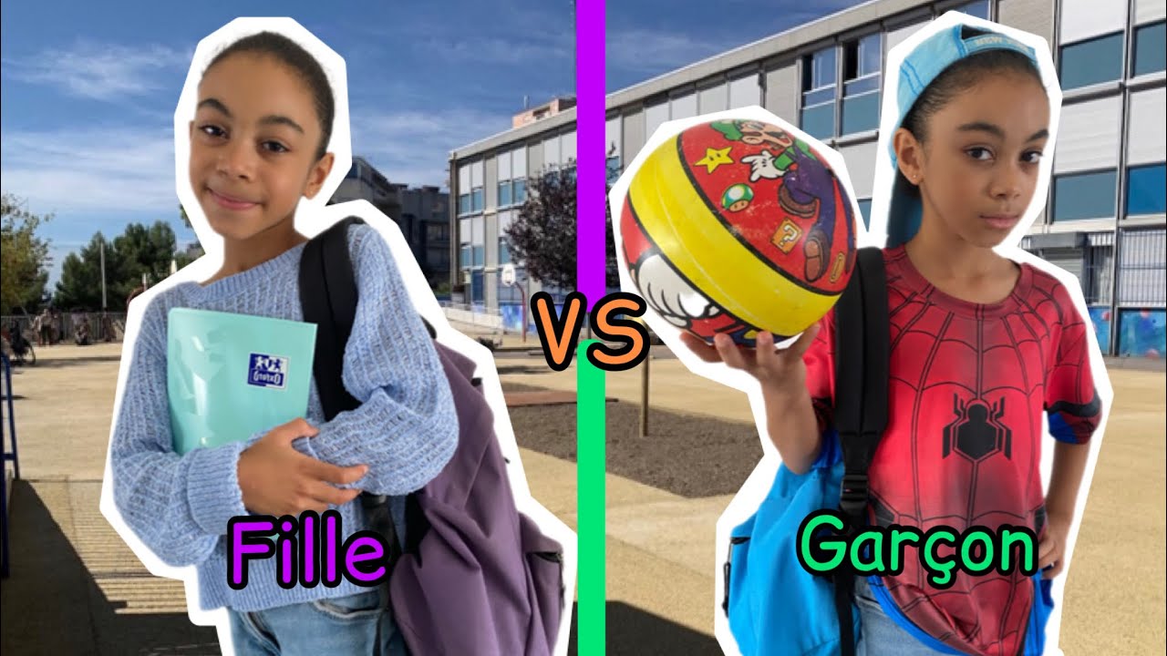FILLE VS GARÇON (à l’école)