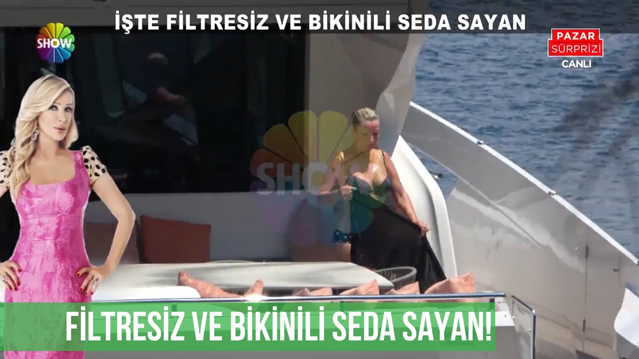 Filtresiz ve bikinili Seda Sayan!
