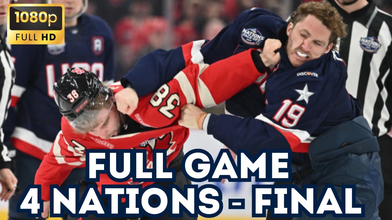 FINAL: Canada vs USA | 4 Nations Face Off NHL | Hockey Full Game Replay