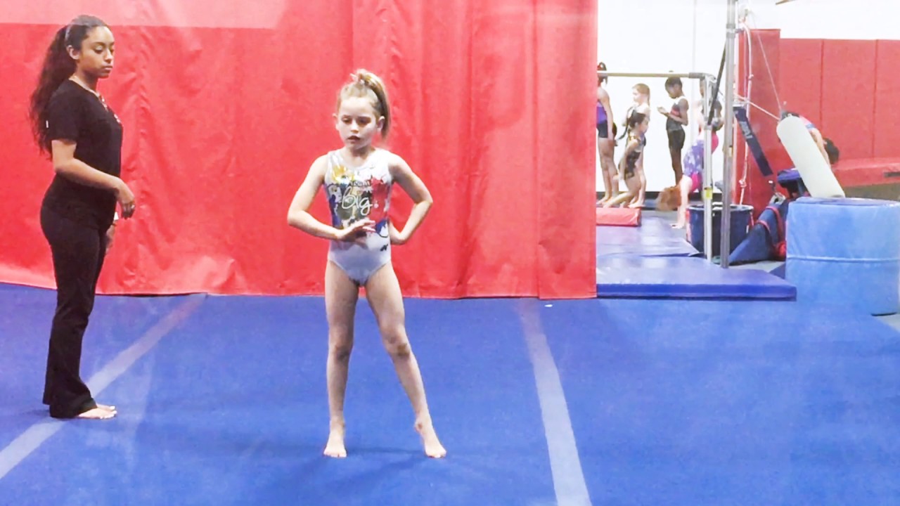 FINAL LEVEL 4 FLOOR EXERCISE ROUTINE PRACTICE B4 SHOW (ANNIE) TWINPOSSIBLE