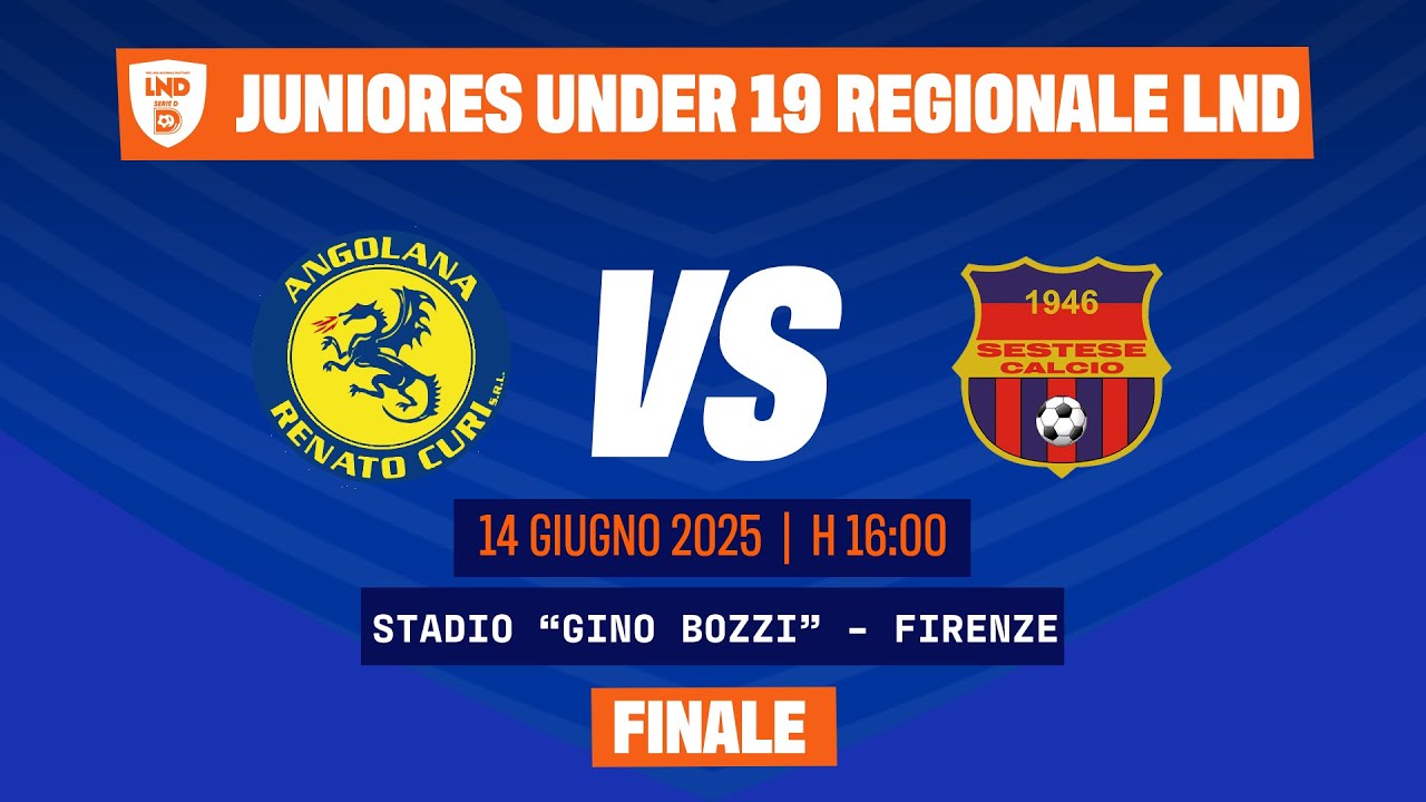FINALE JUNIORES UNDER 19 DILETTANTI | Renato Curi Angolana - Sestese