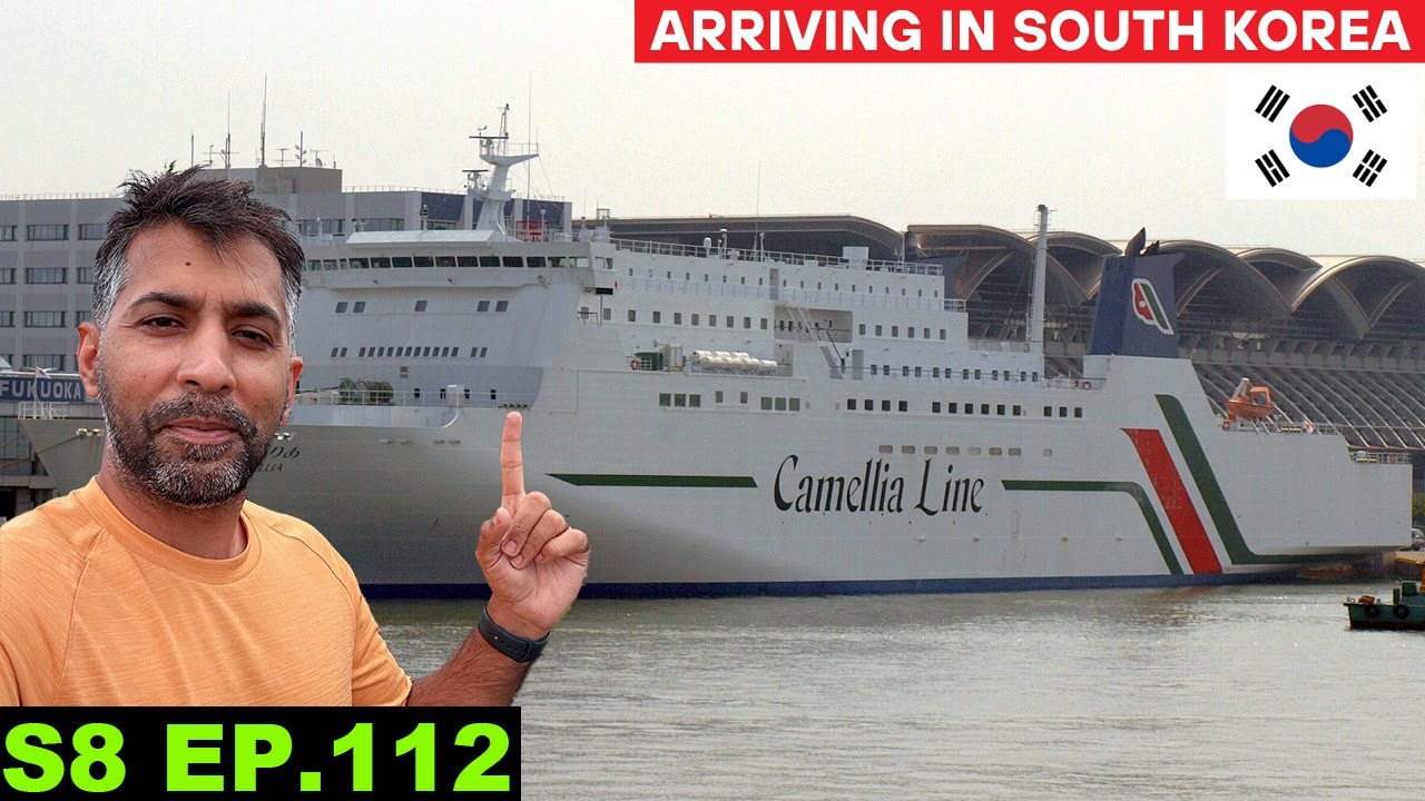Finally Arriving in South Korea 🇰🇷 by taking the Ferry from Japan 🇯🇵 S8 EP 112 | Pakistan to Japan