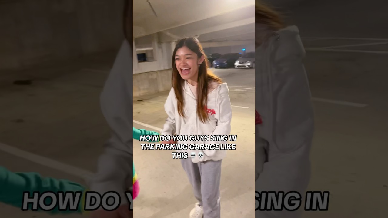 FINALLY SINGING IN A PARKING GARAGE??