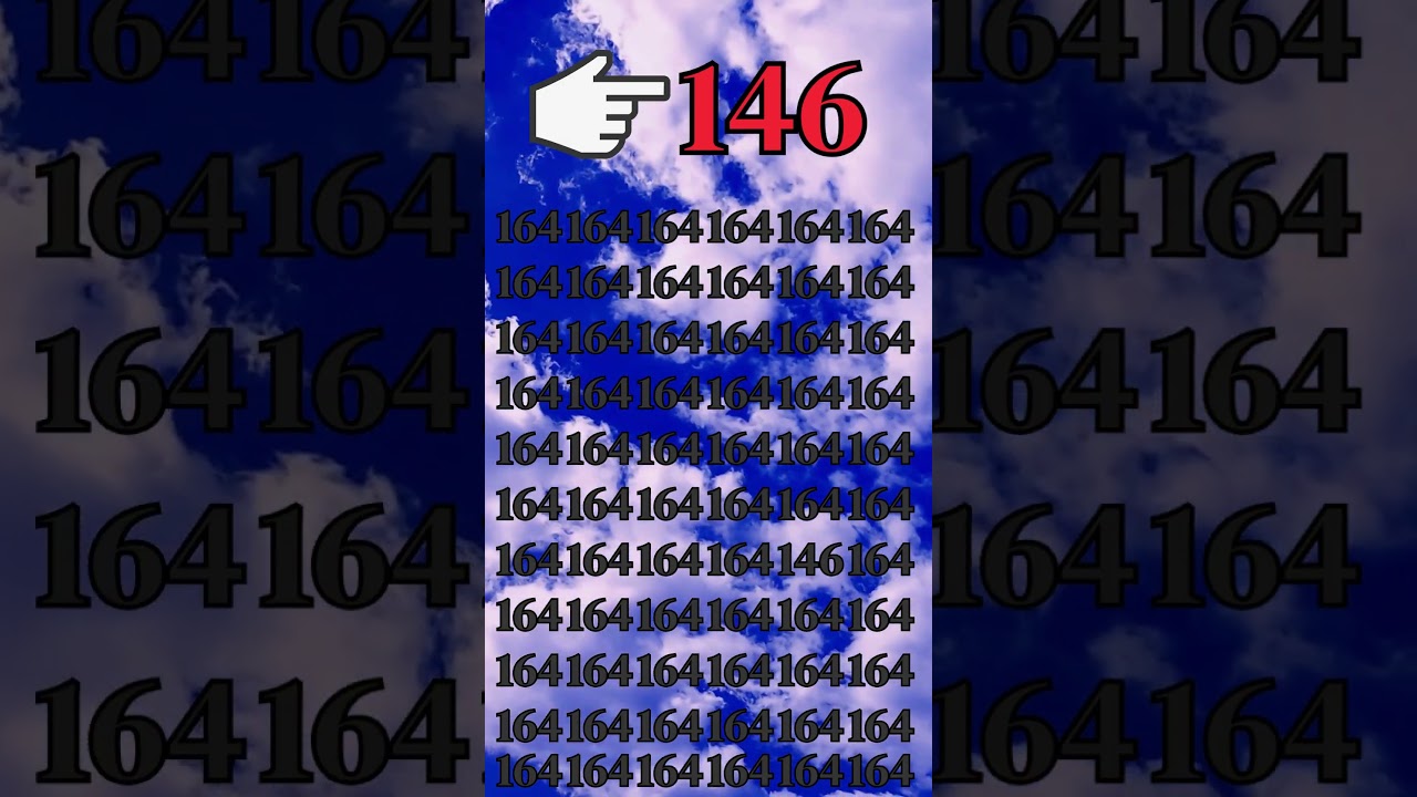 Find 146 in 5 seconds #shorts