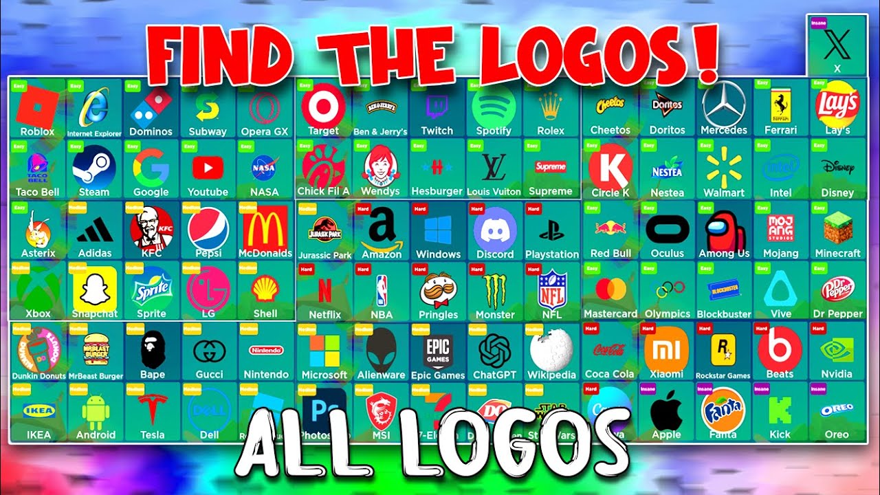 Find the Logos -  ALL LOGOS