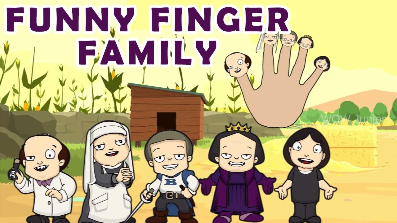Finger Family Rhymes | Funny Finger Family | Cartoon For Kids | Wow Juniors