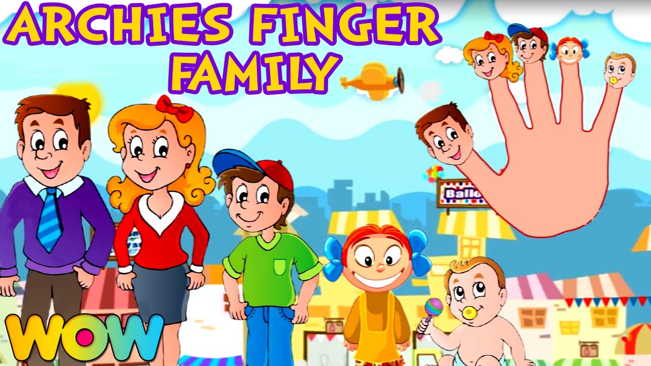 Finger Family Rhymes | Happy Finger Family | Cartoon Nursery Rhymes For Kids | WOW Juniors