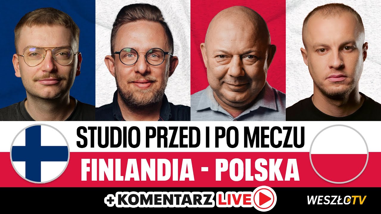 FINLANDIA - POLSKA LIVE! STUDIO PRZED I PO MECZU. KOWAL, GAPEK, BIAŁEK, PACZUL