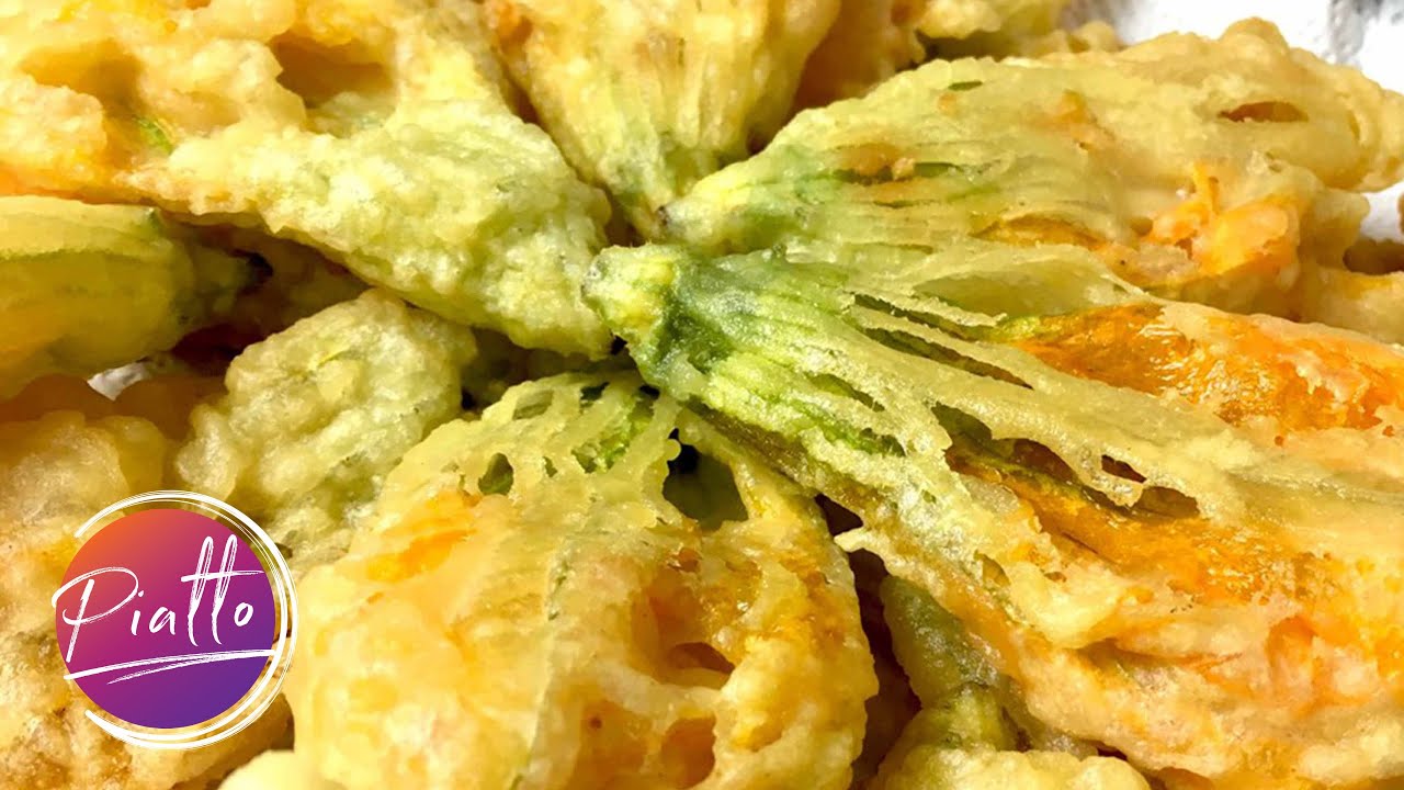 FIORI di ZUCCA Fritti CROCCANTI e LEGGERI - Ricetta pastella facile