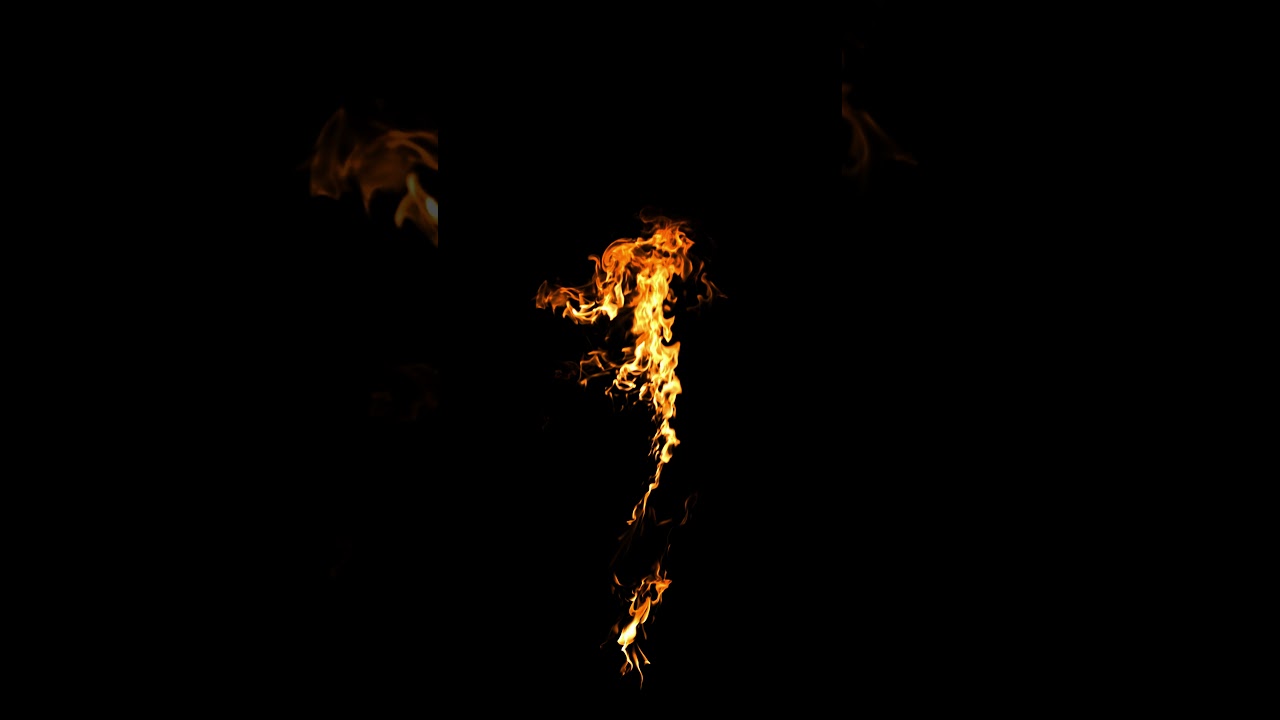 Fire and Flame Overlay 2 - Royalty Free Green Screen Footage