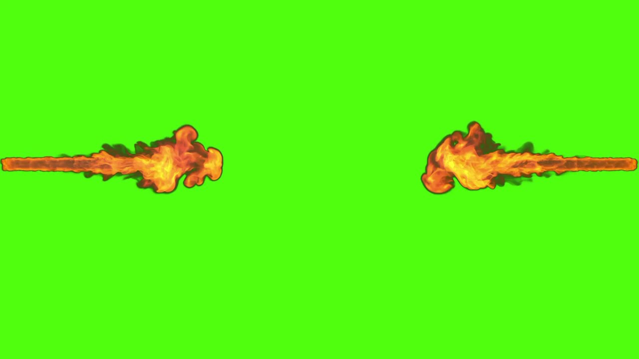 Fire Green Screen Realistic Fire  Effect Video