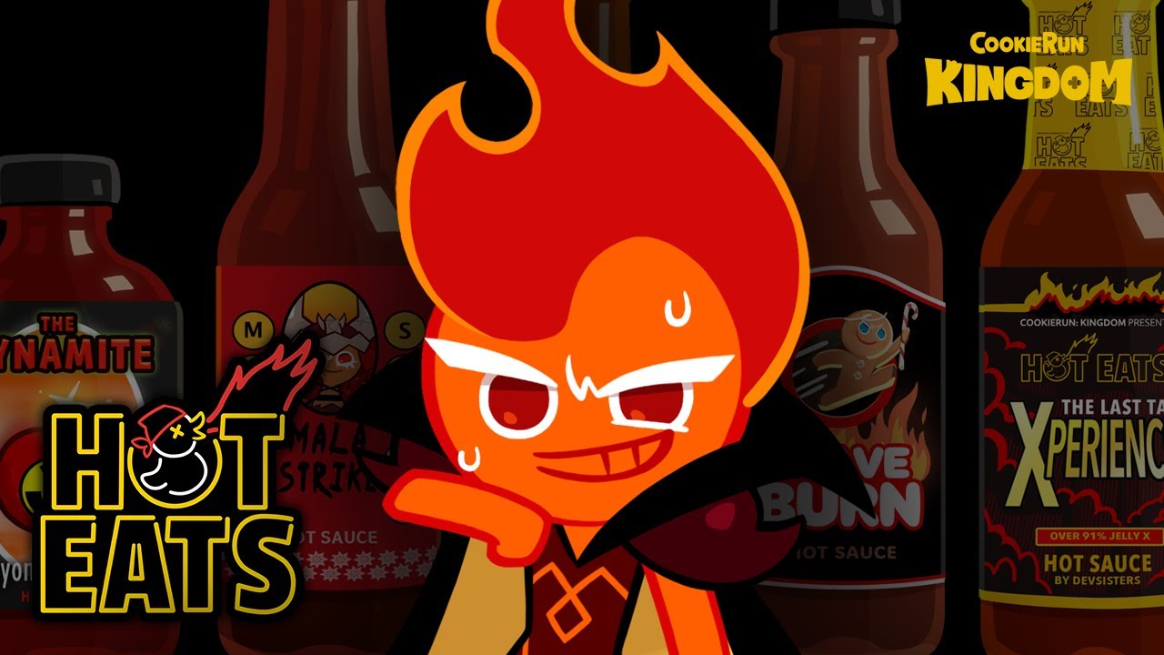 Fire Spirit Cookie Spits Fire While Eating Spicy Jellies | Hot Eats with CookieRun: Kingdom