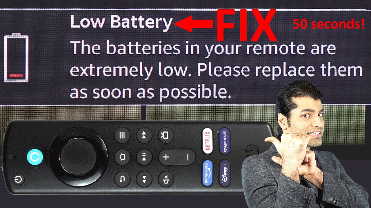 Fire TV Low Battery WARNING
