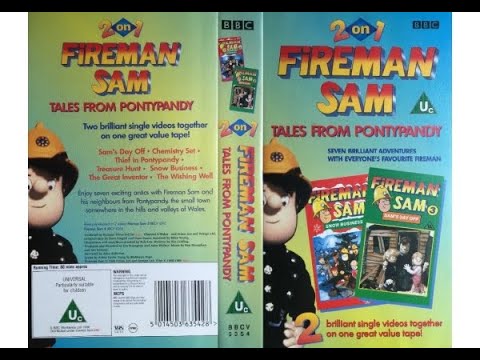 Fireman Sam: 2 on 1 - Tales from Pontypandy (1998 UK VHS)