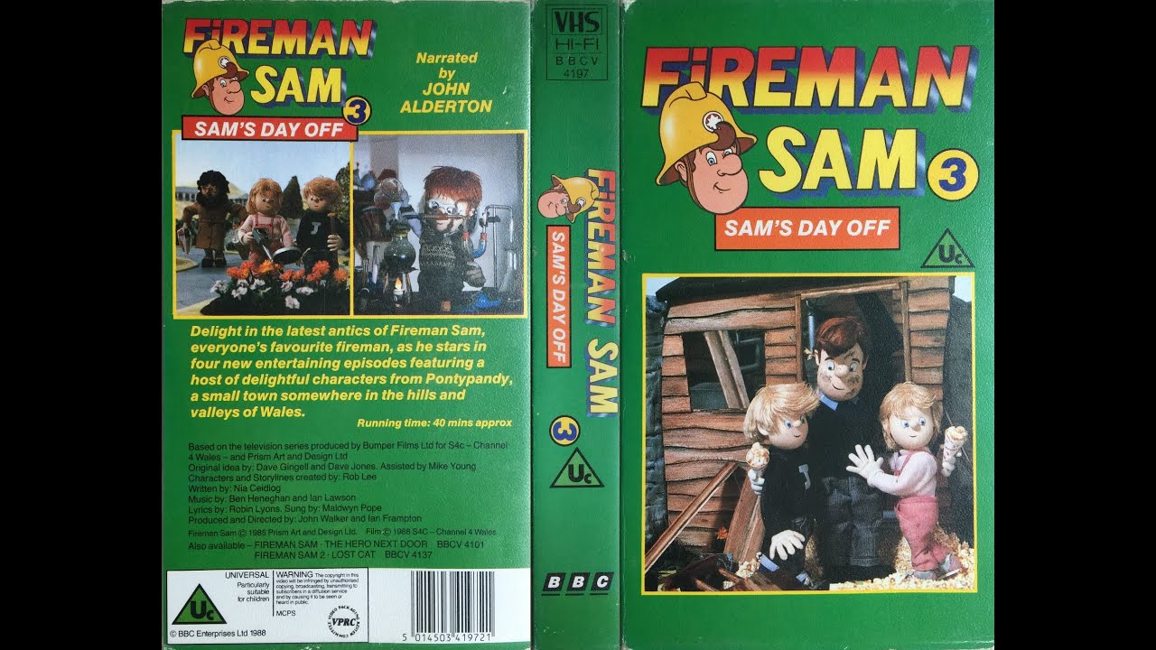 Fireman Sam 3 - Sam's Day Off [VHS] (1988)