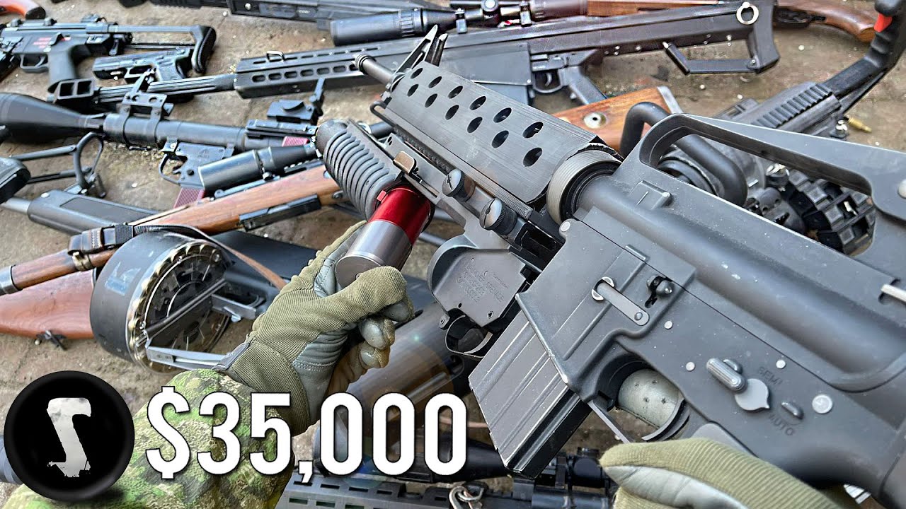 Firing EVERY Gun in Silo Entertainment's ENTIRE $35,000 Airsoft Arsenal!