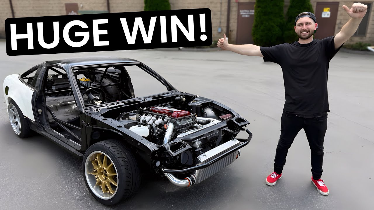 FIRST DRIVE in the FULLY built 180SX!!