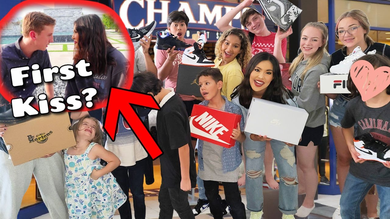 First Kiss? | 14 kids Shoe Shopping! | Back to School | Cost?
