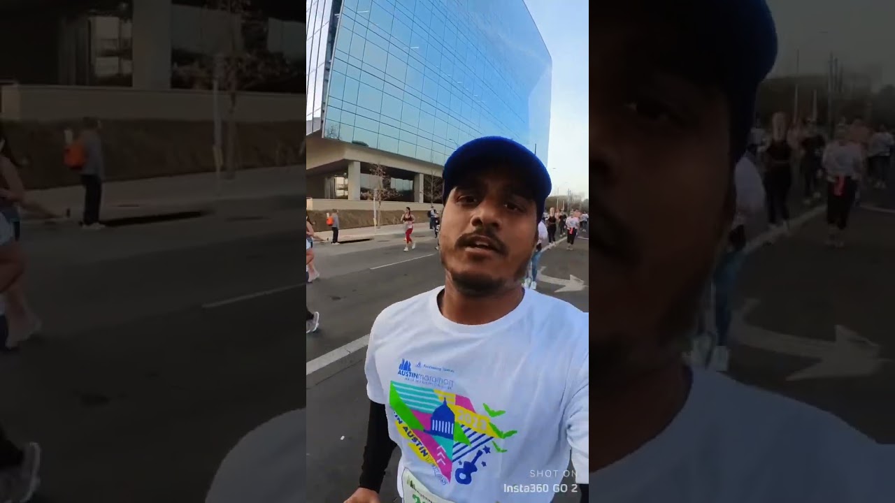 First Marathon 🏃‍♂️#shorts #youtubeshorts #iamdaya #running #usa #austin #texas #dallas #telugu