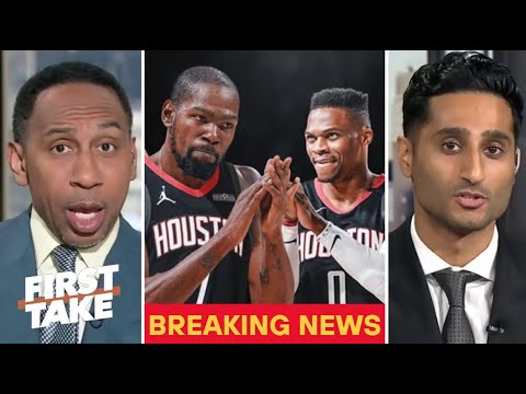 FIRST TAKE | Stephen A. & Shams reacts to Westbrook is signing with Rockets to reunited with Durant