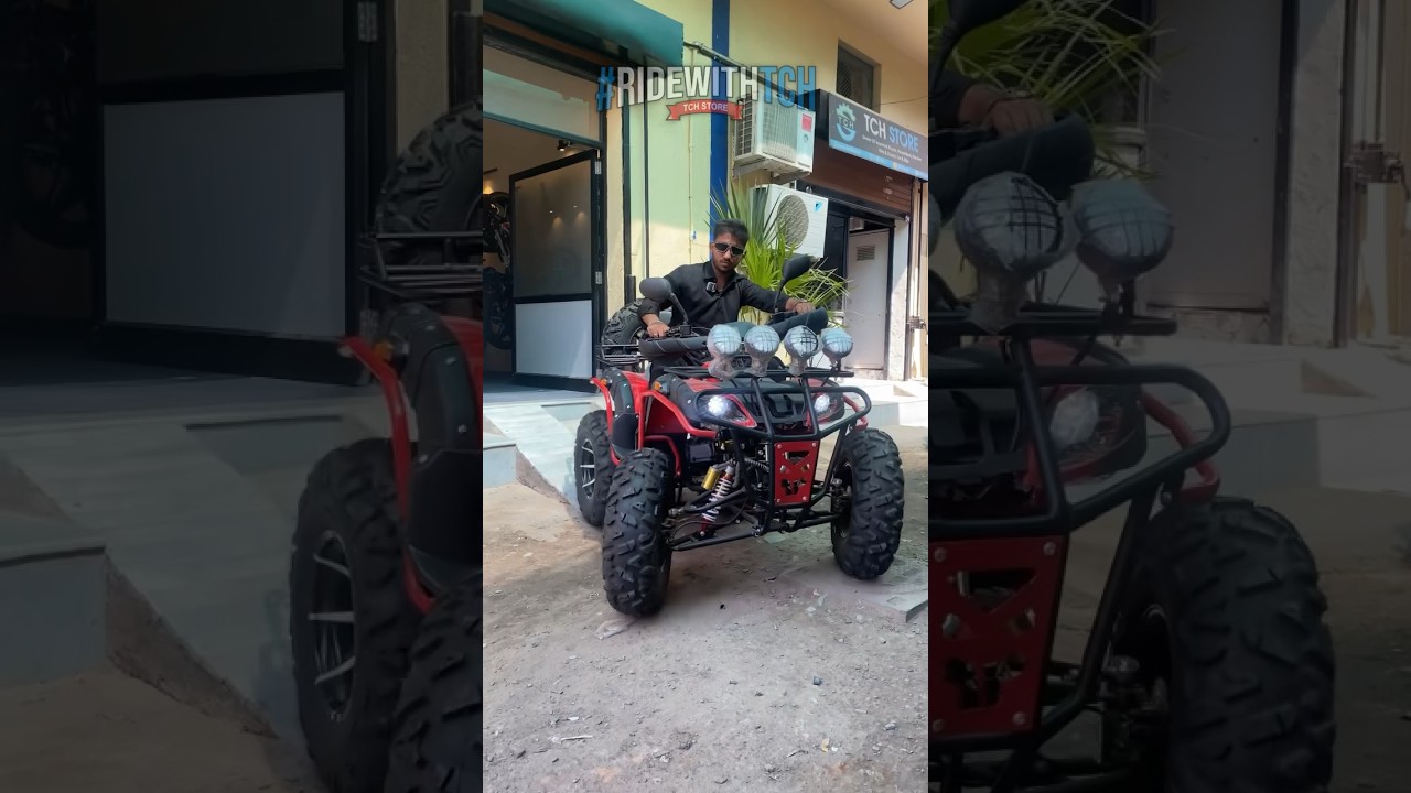First time In Ahmedabad Road 200cc ATV Quad Bike | All Terrain Vehicle 🔥 Top Speed 80km/h #shorts
