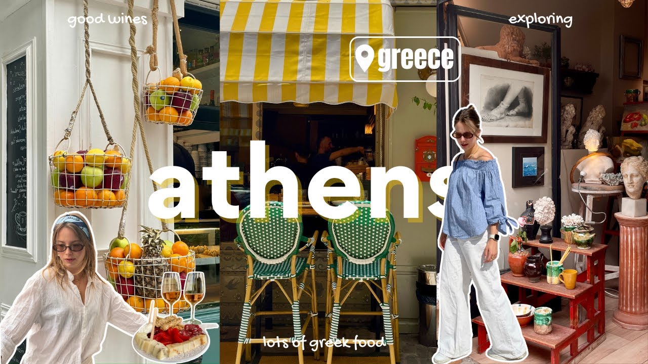 first time in ATHENS… and we’re OBSESSED 🇬🇷🍋 (vlog part 1 | slow travel vibes)