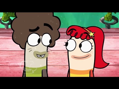 Fish Hooks - Oscar and Bea kiss (Final Scene)