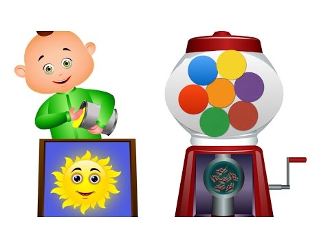 Five Little Babies Playing With Ball Machine - Learning Colors For Kids - JamJammies Nursery Rhymes