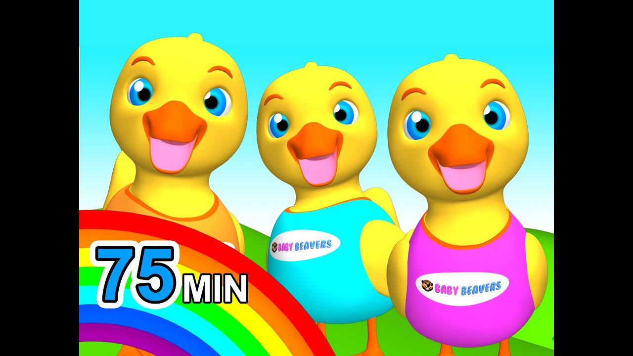 Five Little Ducks |  Plus + Nursery Rhymes, 5 Little Ducks , ABC Songs by Baby Beavers