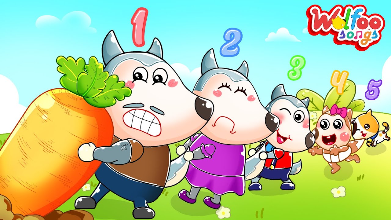 Five Little Ducks 🥕 Let's Pull out the Big Carrot 🎶 Kids Songs and Nursery Rhymes