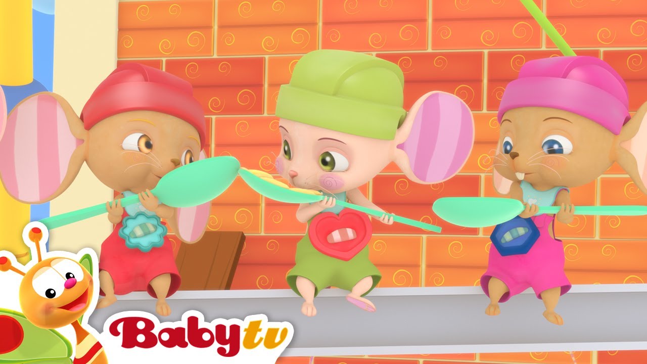 Five Little Hungry Mice 🐭🐭 | Numbers Songs | Nursery Rhymes & Songs For Kids🎵 | @BabyTV