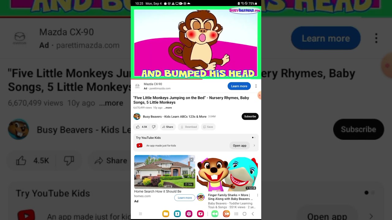 five little monkeys jumping on the bed song reversed