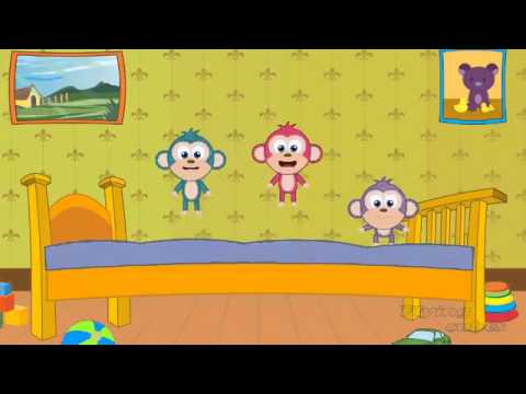 Five Little Monkeys Kids Song By FLYING CUBES