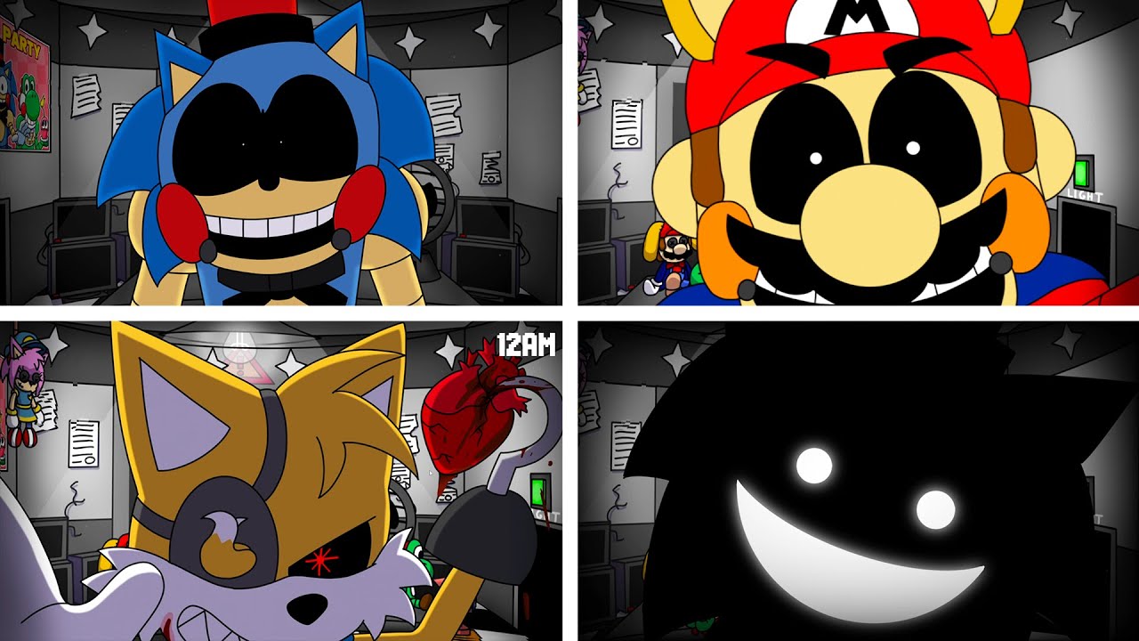 Five Nights at Sonic's 2 Reopened | ALL JUMPSCARES