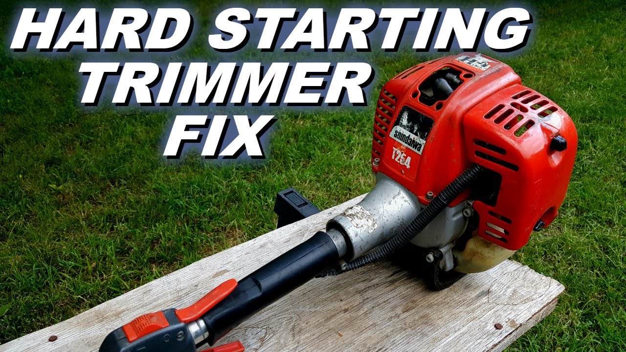 Fix a trimmer that's hard to start.