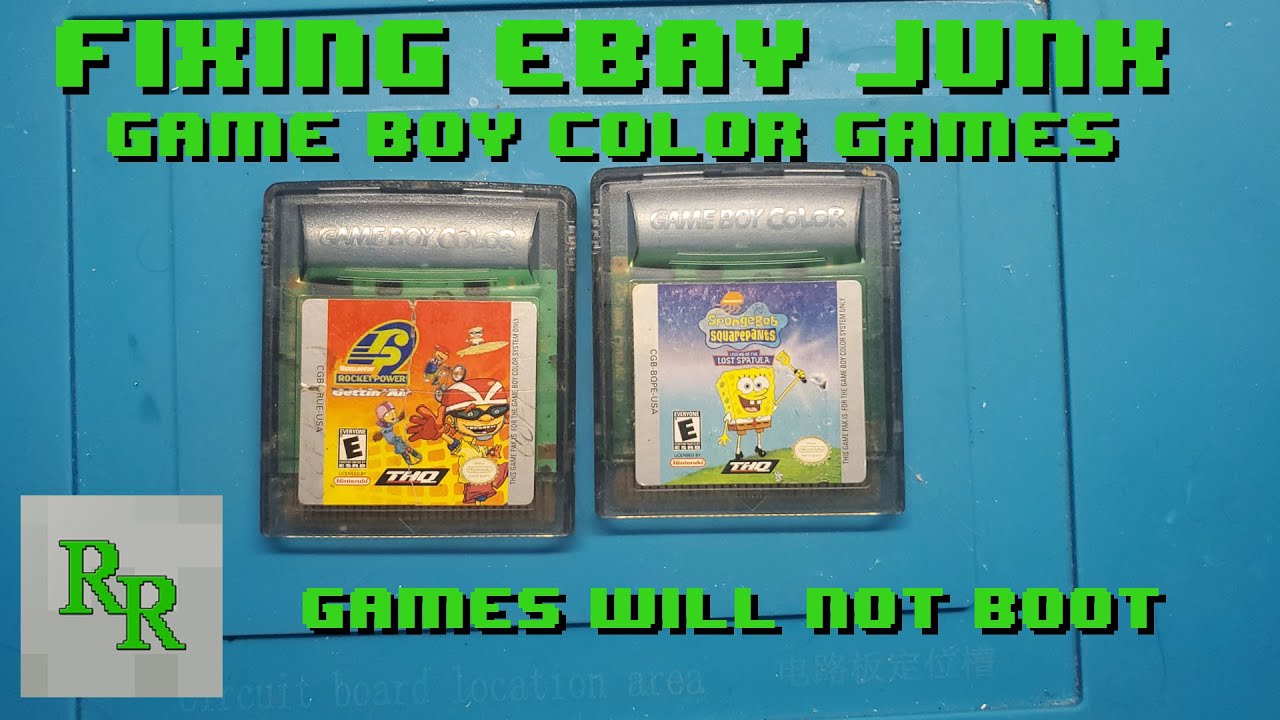 Fixing two Game Boy Color Games - Fixing Ebay Junk